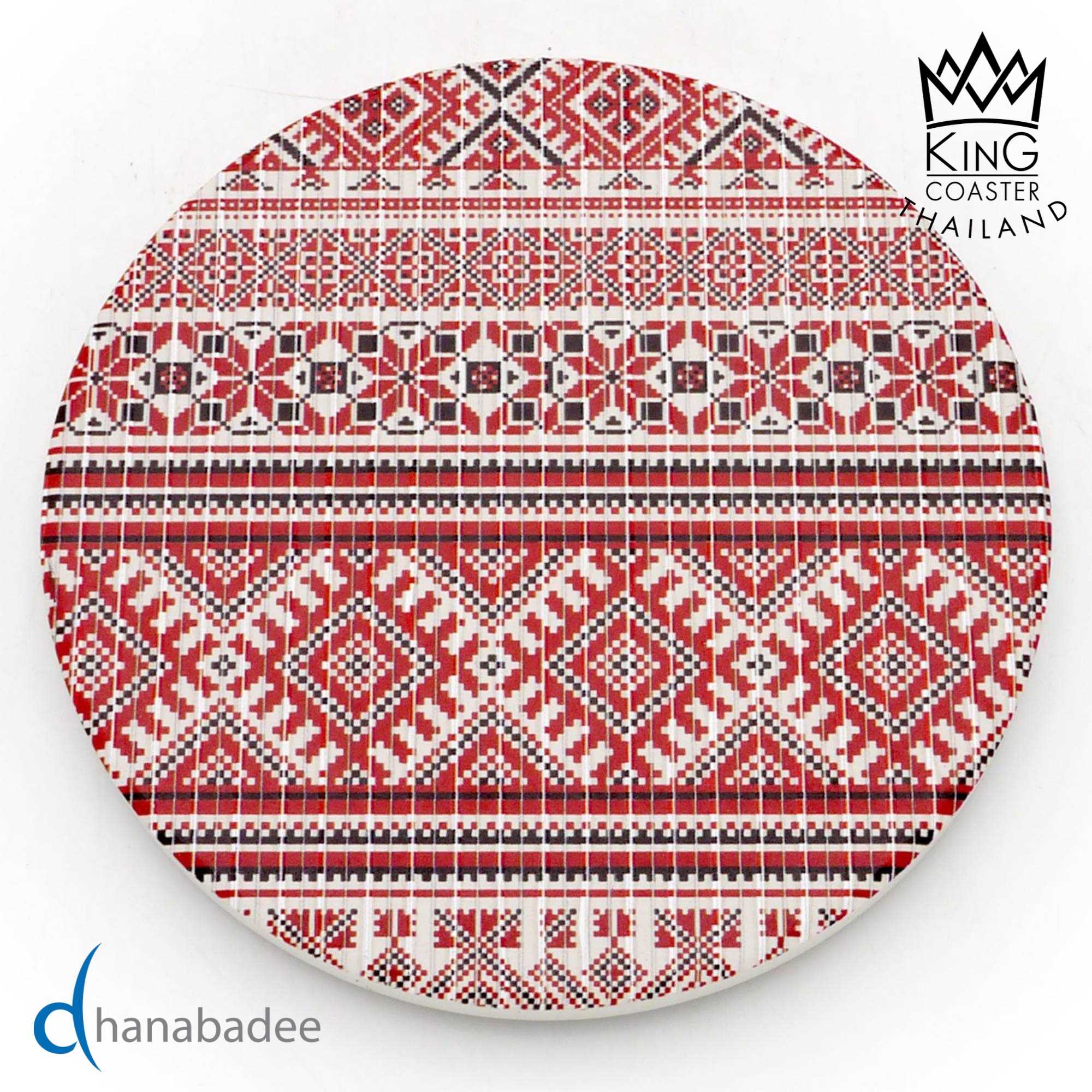 จานรองแก้ว D10016 จานรองแก้วซับน้ำ THAI TEXTILE-02