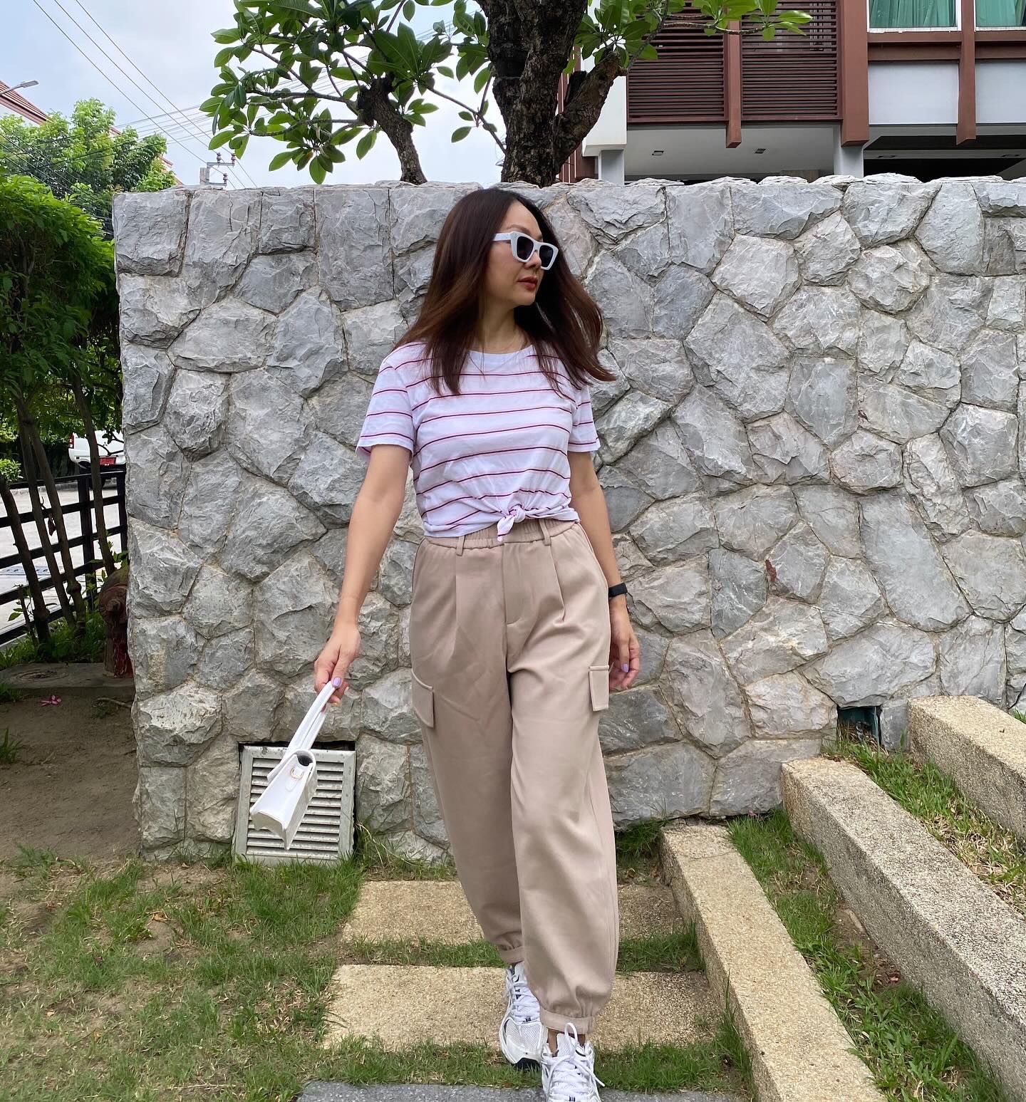 Cargo Jumper Pants (milk tea) 