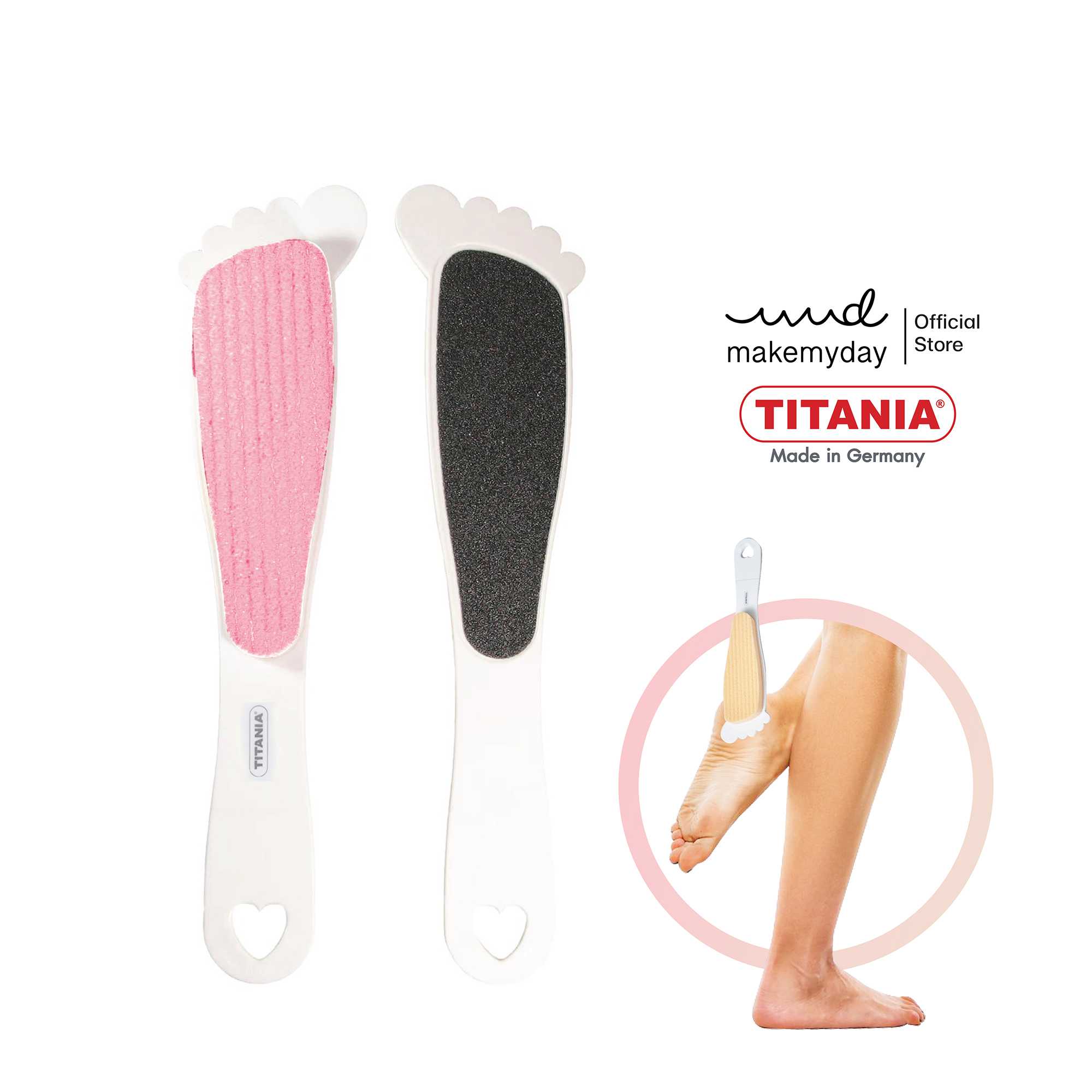 TITANIA ตะไบขัดเท้า ที่ขัดส้นเท้า สองด้าน ขนาด  23.5 cm. นำเข้าจากเยอรมัน (Double foot file)