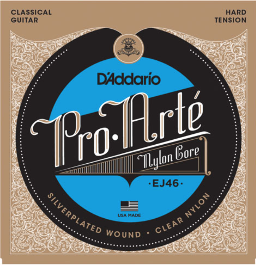 สายกีต้าร์คลาสสิค D’Addario EJ46 - Pro-Arté Hard Tension ของแท้ 100% MADE IN USA