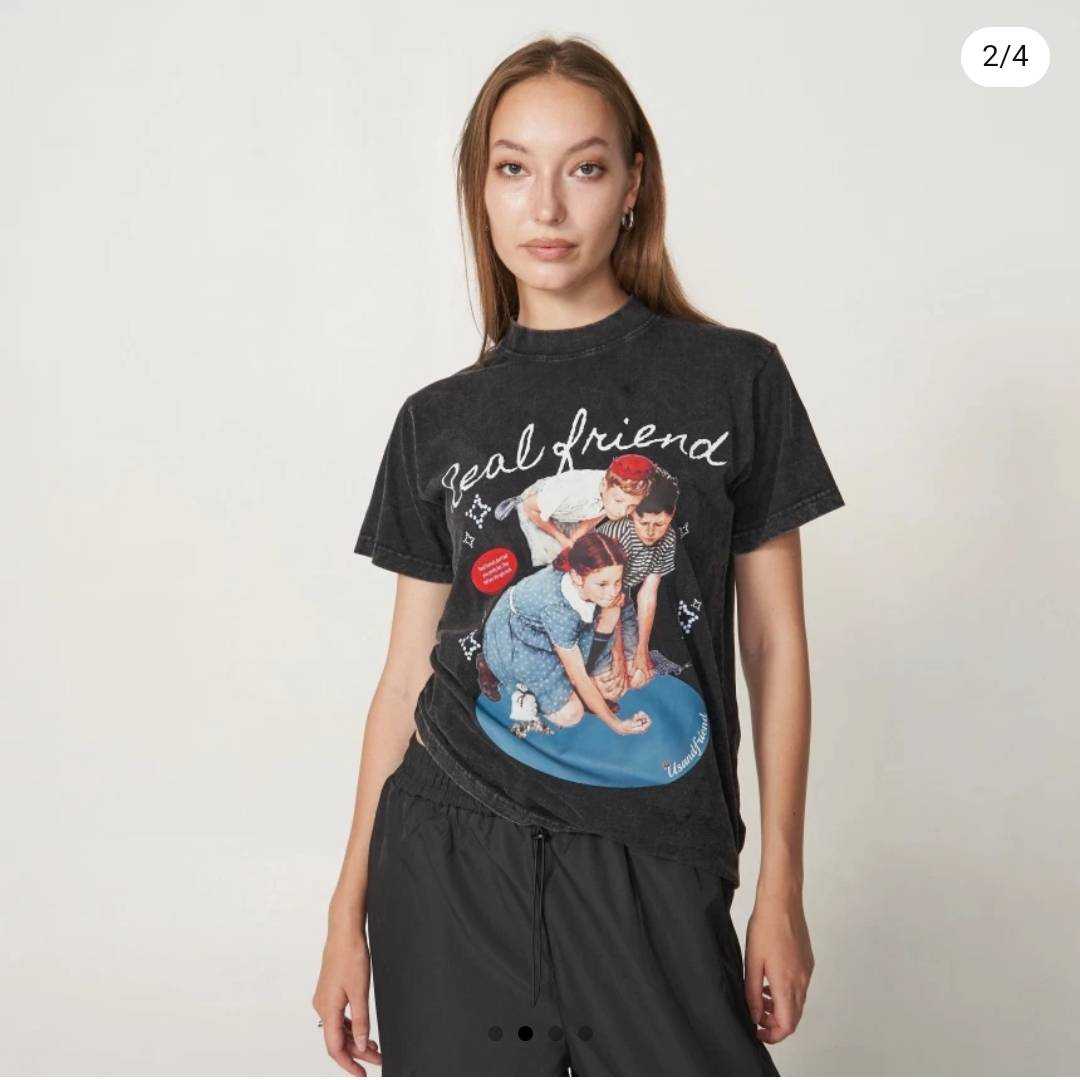 REAL FRIEND TEE (BLACK)