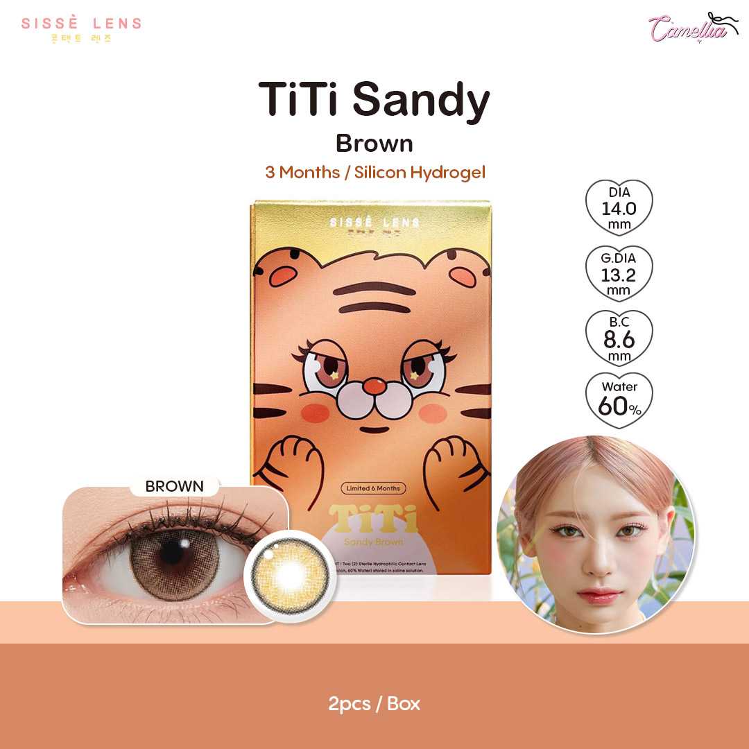 Sissé lens รุ่น Titi Series คอนแทคเลนส์เกาหลีราย 6 เดือน (ค่าสายตา -5.50 ถึง -6.50)