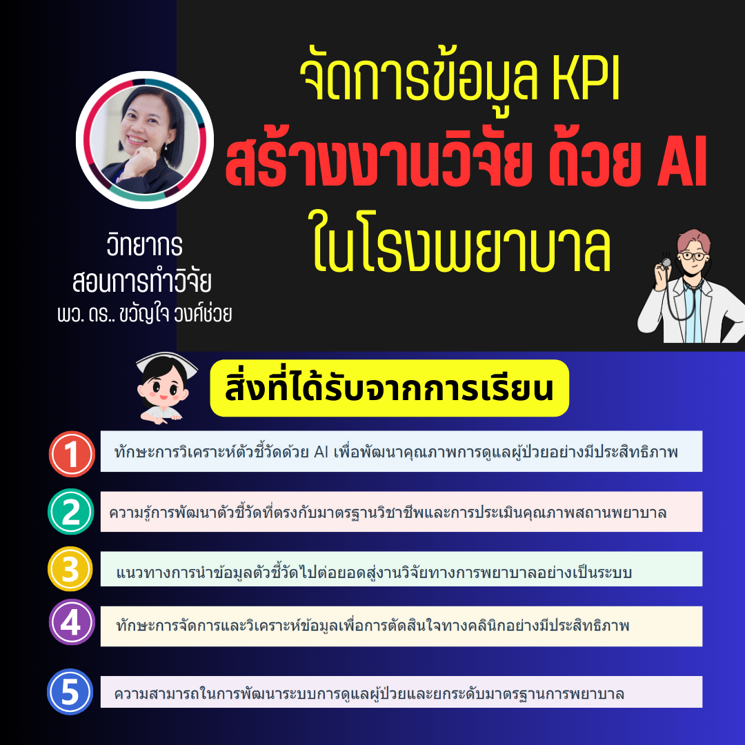 การจัดการตัวชี้วัด สู่งานวิจัย