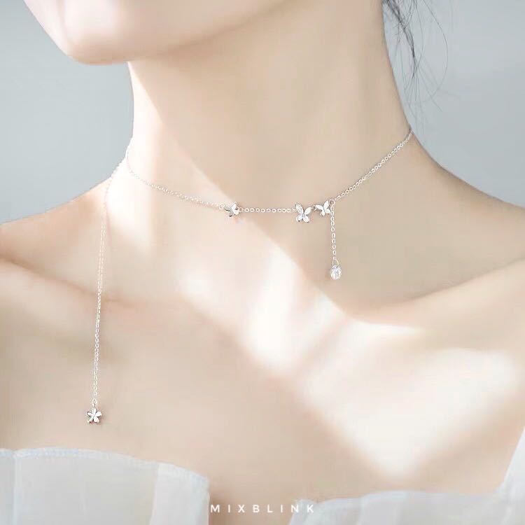 สร้อยคอ Paloma - ส่งฟรี EMS ( เงินแท้ 92.5% ) #B3