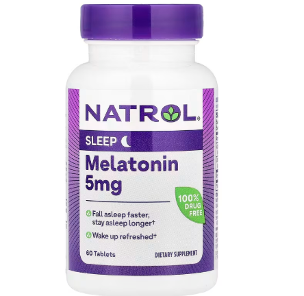 Natrol, Mela, 5mg, 60 Tablets + B6