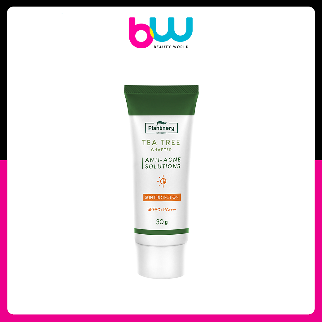 PlantneryTea Tree Sunscreen Acne Oil Control SPF50/PA+++ 30g กันแดดสำหรับคนเป็นสิว