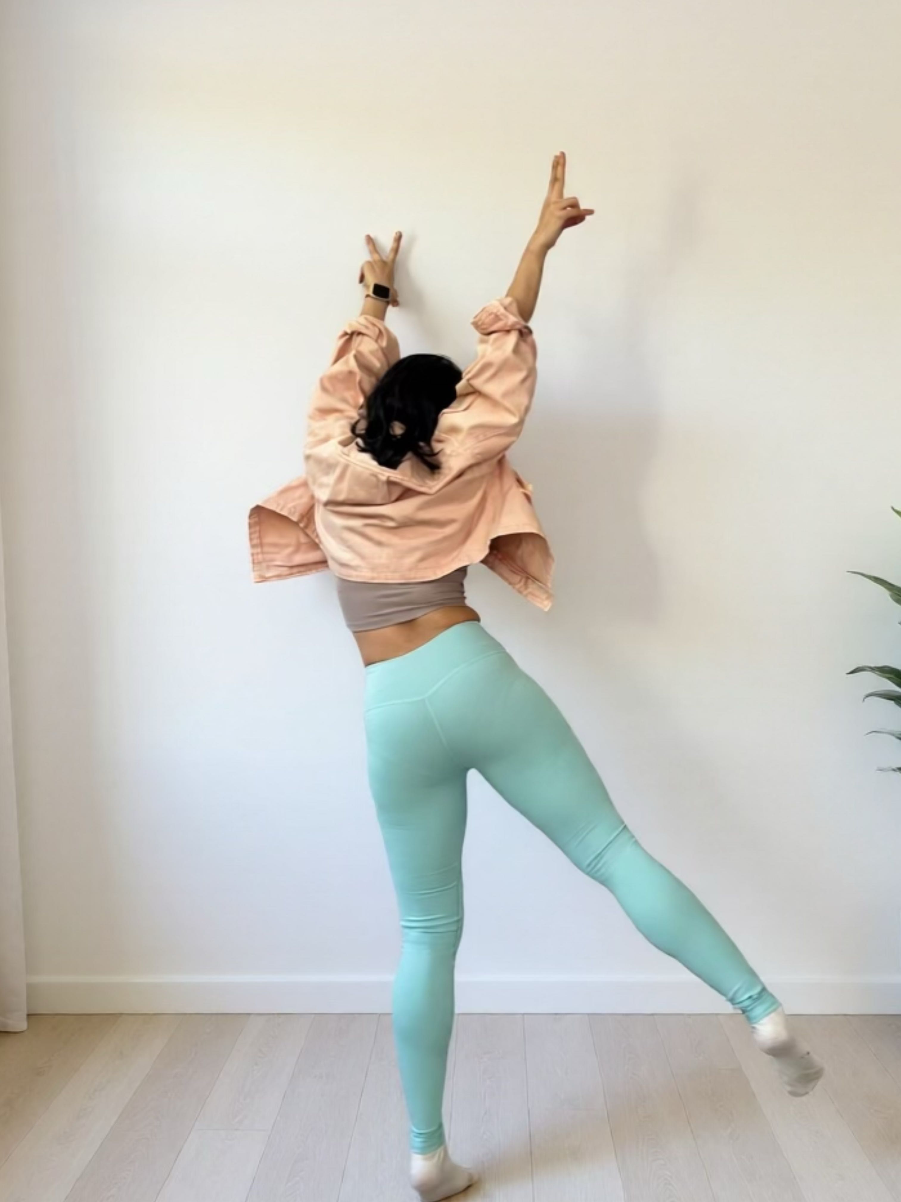 New Color Soft Green Leggings (plain color)