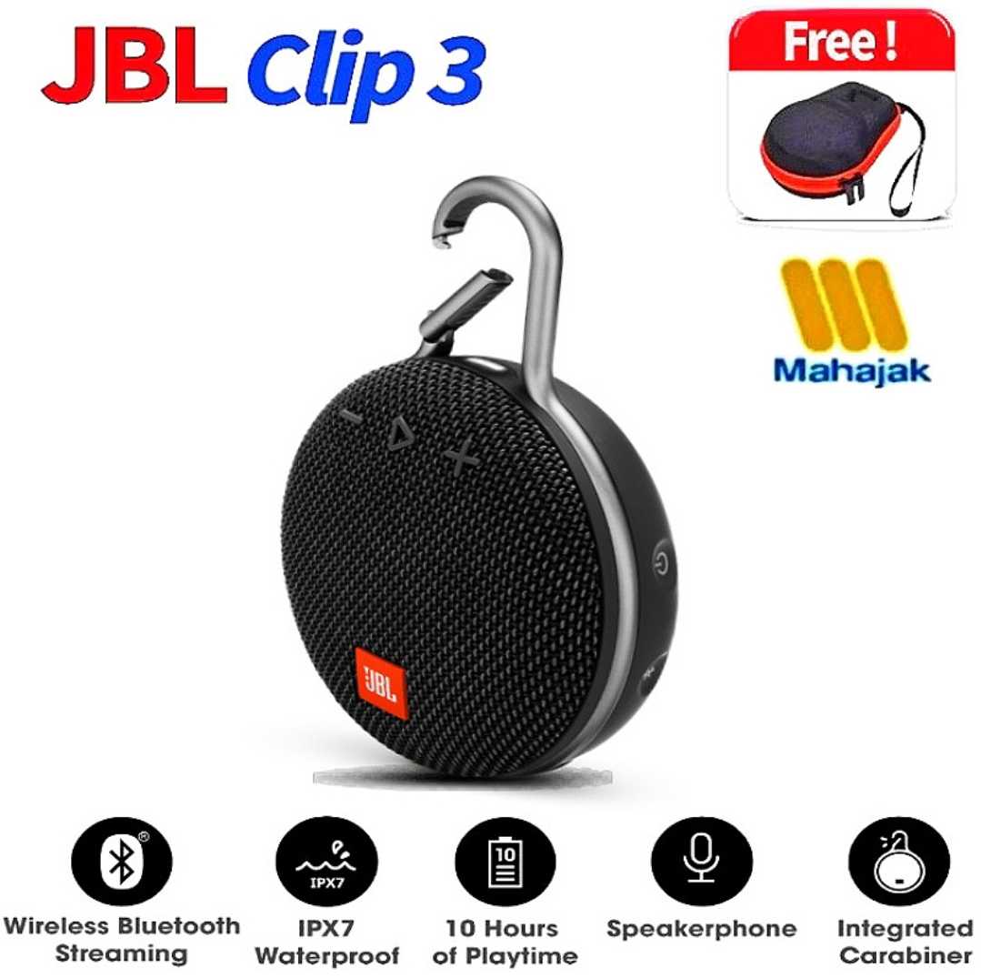 ลำโพงบลูทูธ JBLClip3   Portable Bluetooth Speaker แท้ 100% ประกันบริษัทมหาจักร