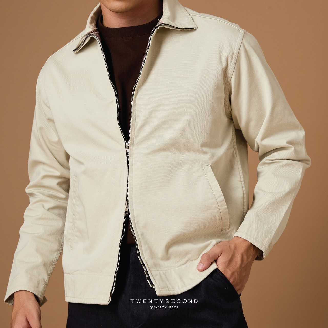 HARRINGTON JACKET - BEIGE