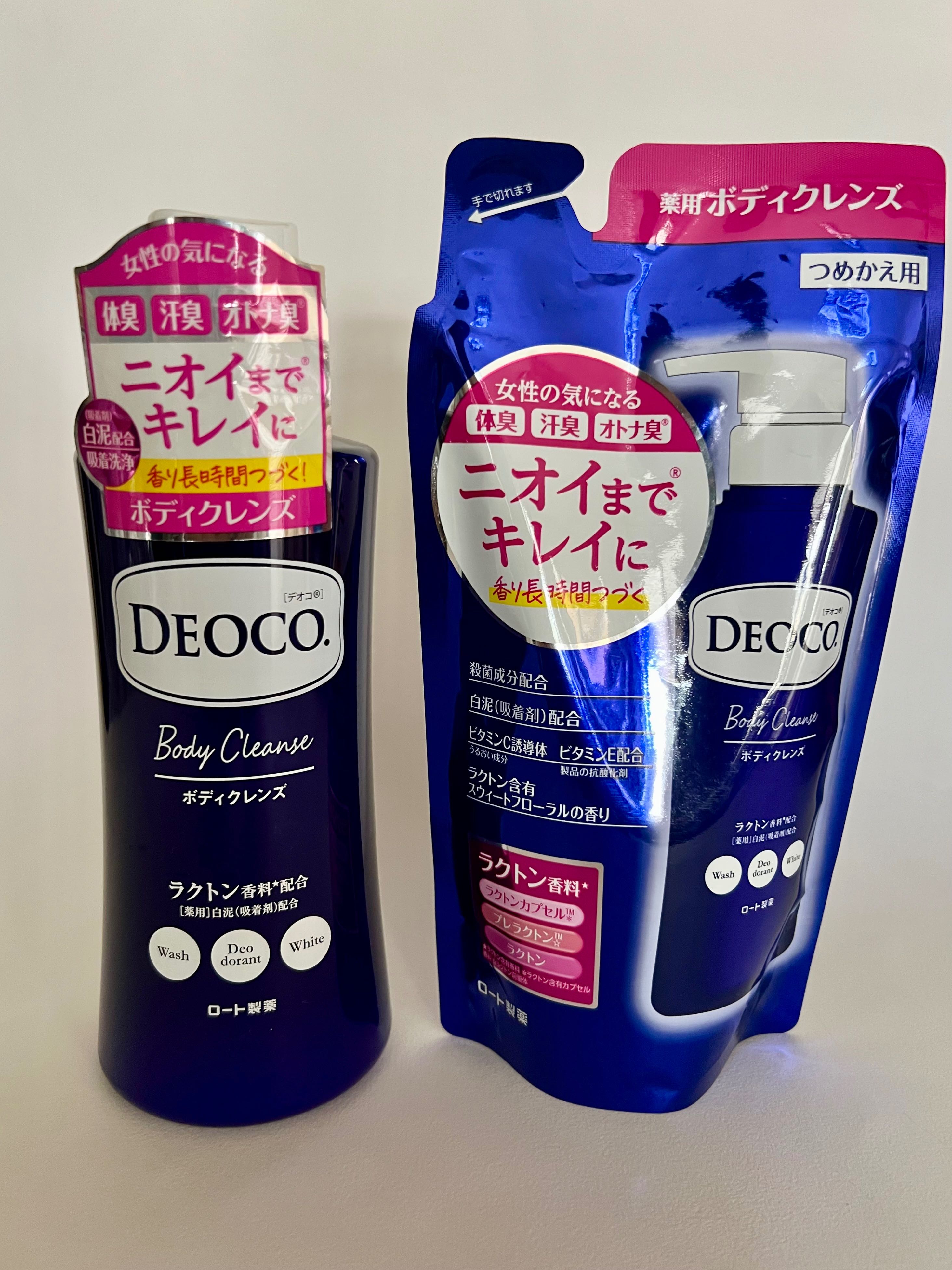  DEOCO Medicated Body Cleanser Lacton, White Mud, Vitamin C Derivative.  Made in Japan