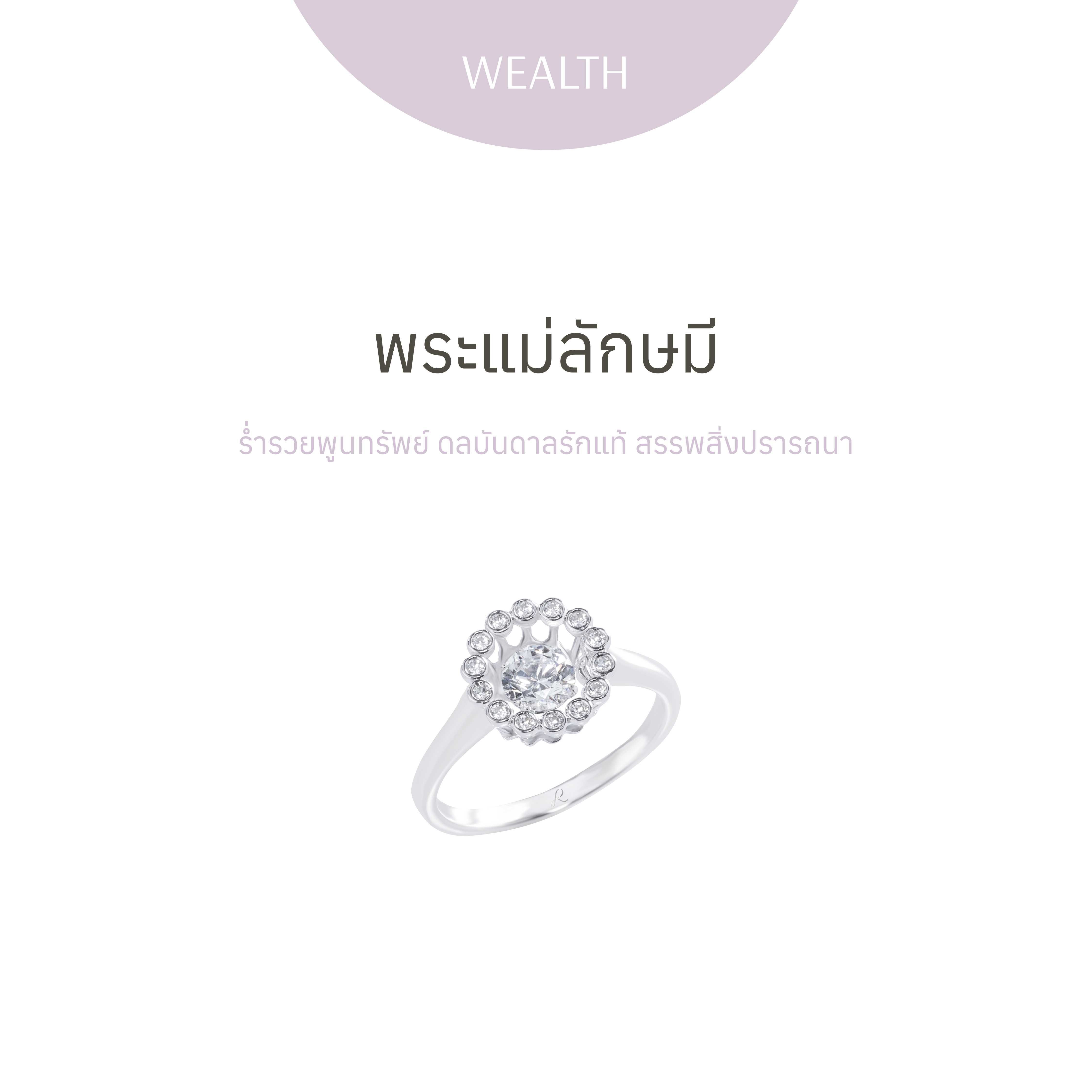 LAKSHMI Dancing Diamond Round Ring - แหวน