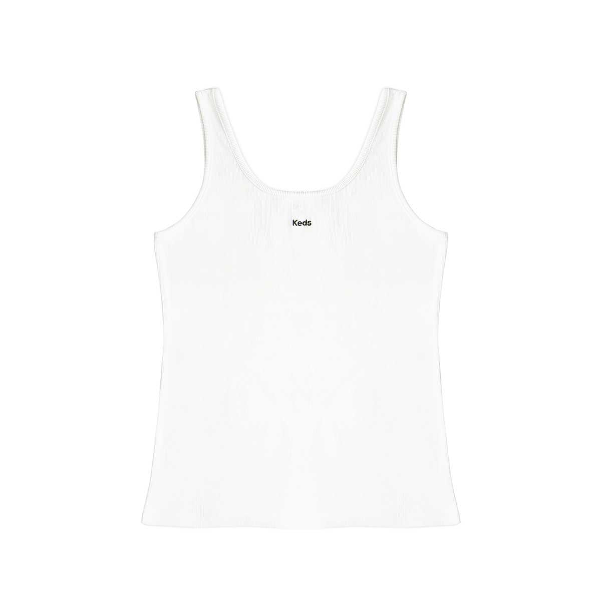เสื้อกล้าม รุ่น KEDS RIBBED TANK TOP สีขาว F24APT01013