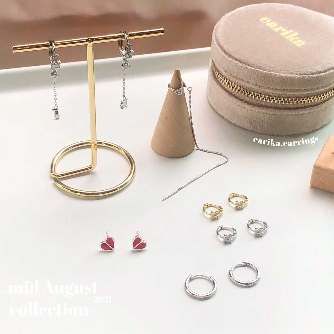 earika.earrings - ต่างหูเงินแท้ S92.5  คอลเลคชั่นกลางเดือนสิงหาคม 2021 (2) เหมาะสำหรับคนแพ้ง่าย