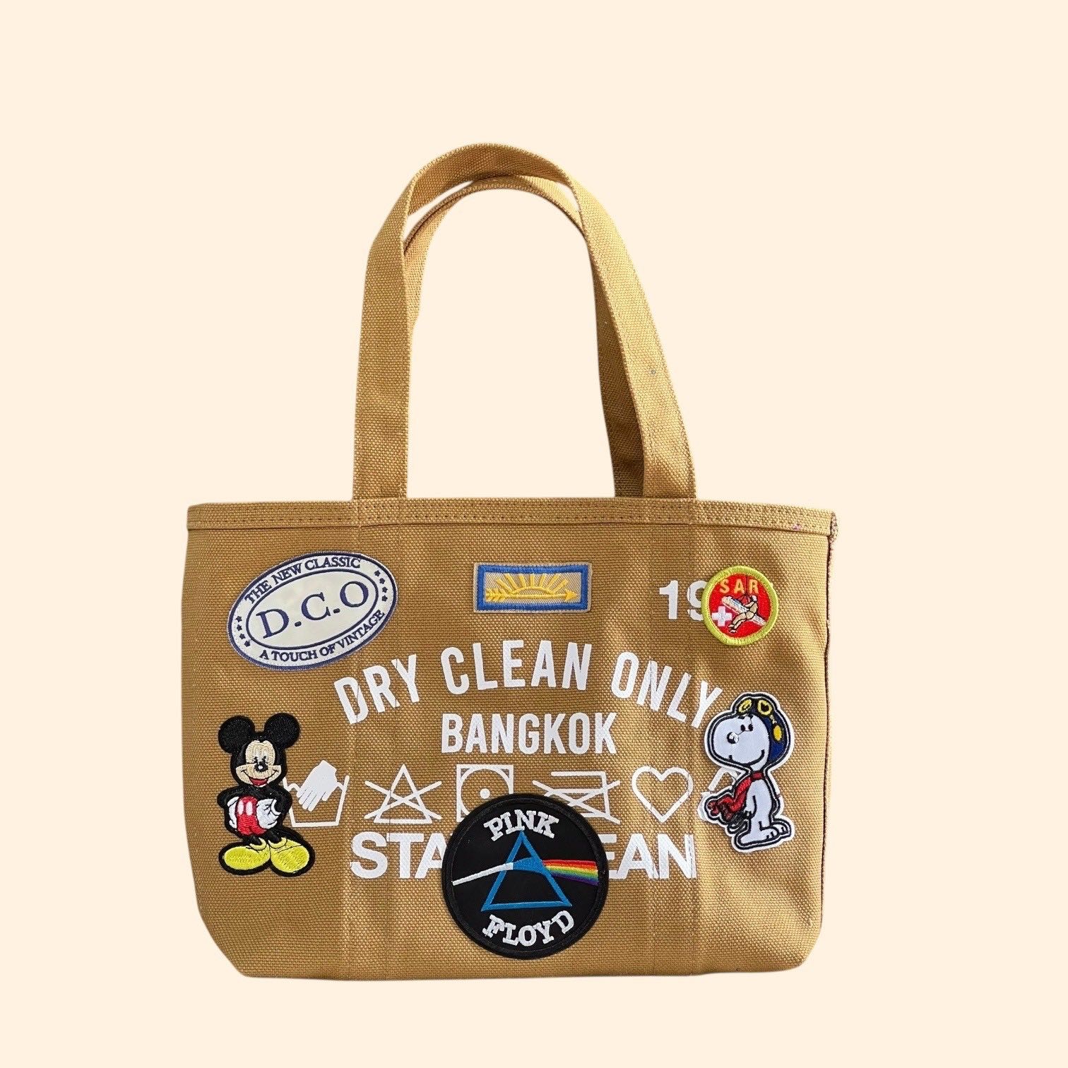 MINI TOTE PATCH ( BROWN )