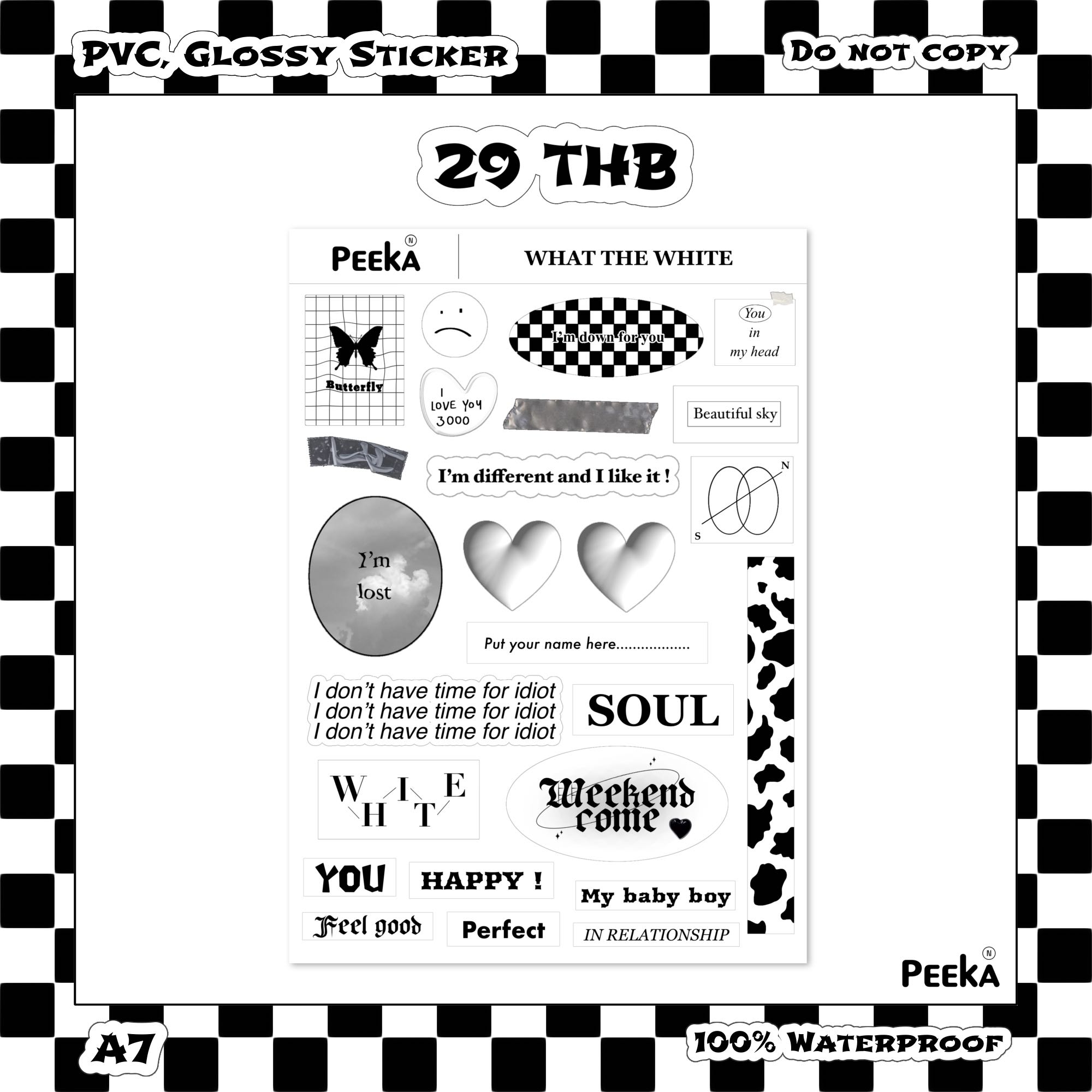 “What the White” 2nd Sticker collection 