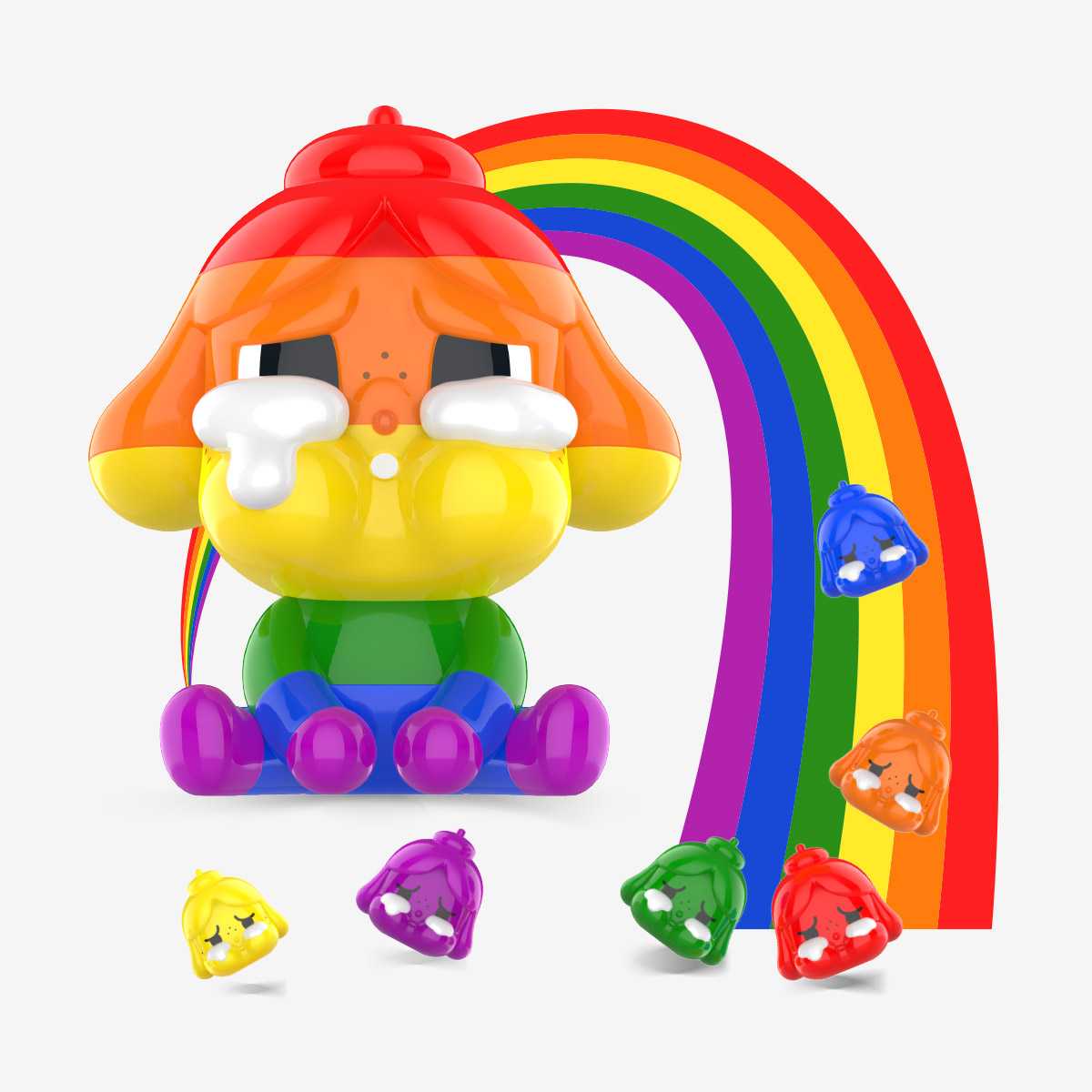 พร้อมส่ง POP MART  : CRYBABY Pride Parade Figurine