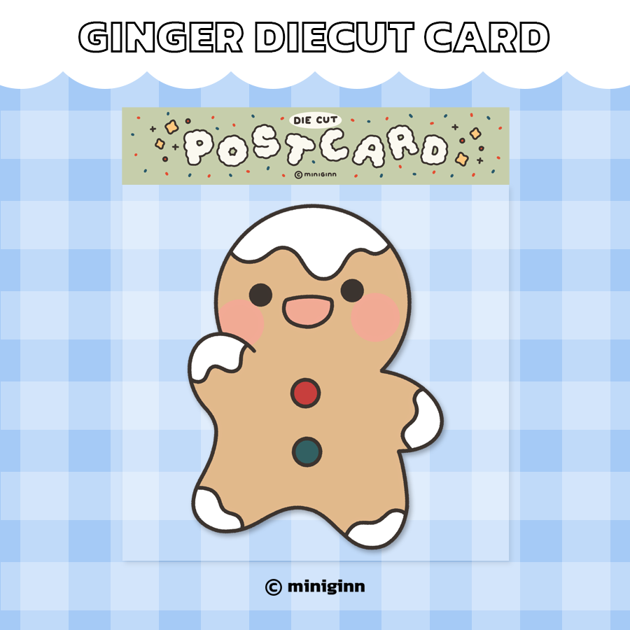 Ginger diecut card