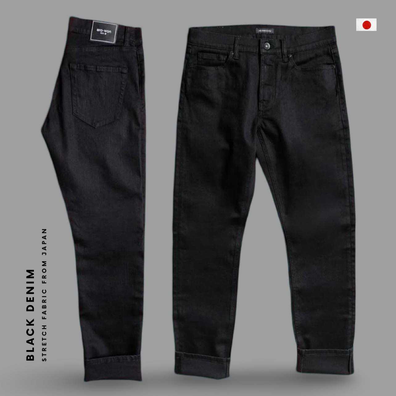 กางเกงยีนส์ BLACK DENIM สี Black legend