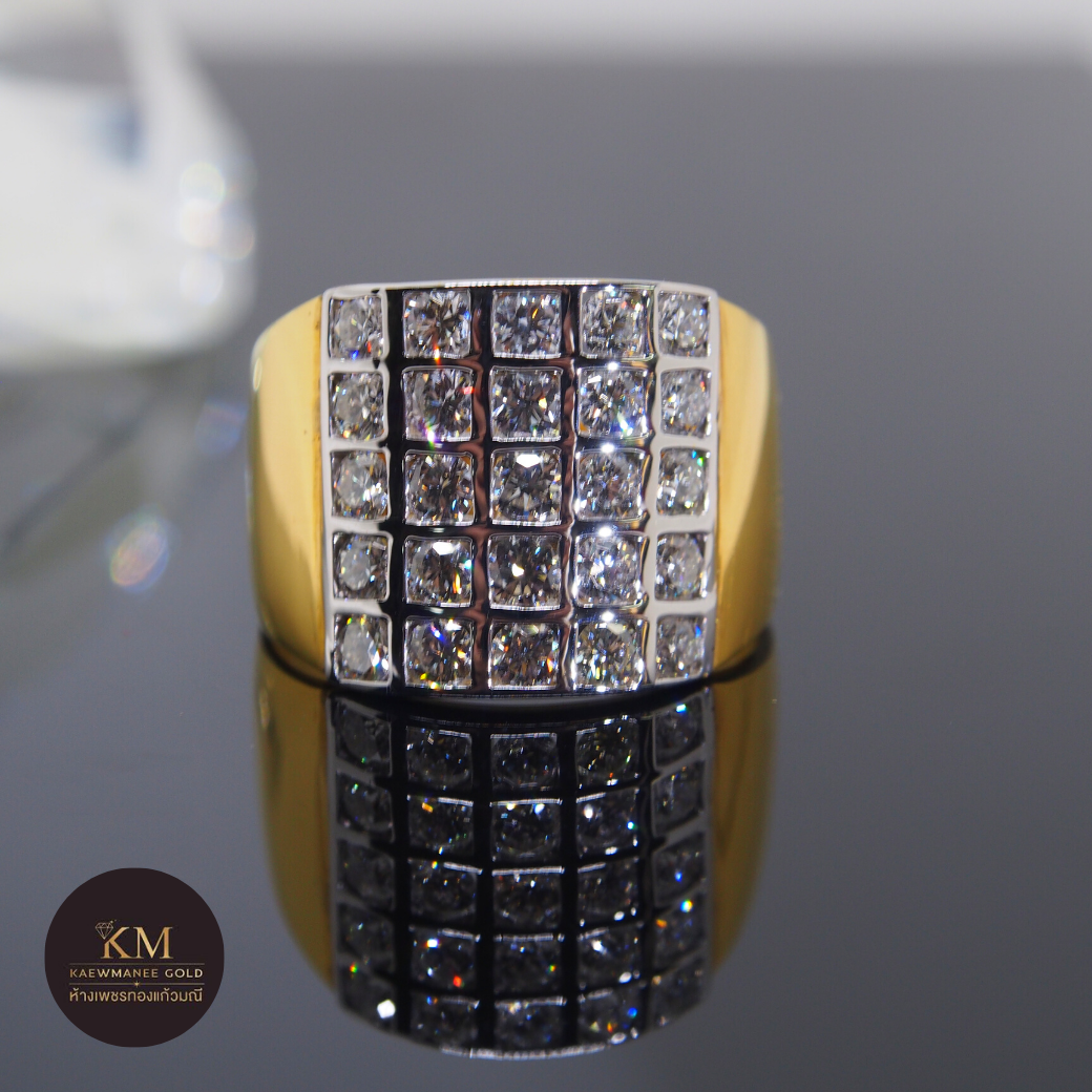 แหวนเพชร Diamond Absolutely Classic Glomerate  Men  Ring (90% Gold)