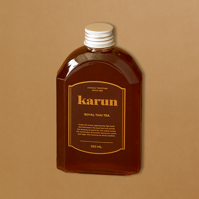 Karun Thai Tea Black Tea 40% 250ml. (Bottle)