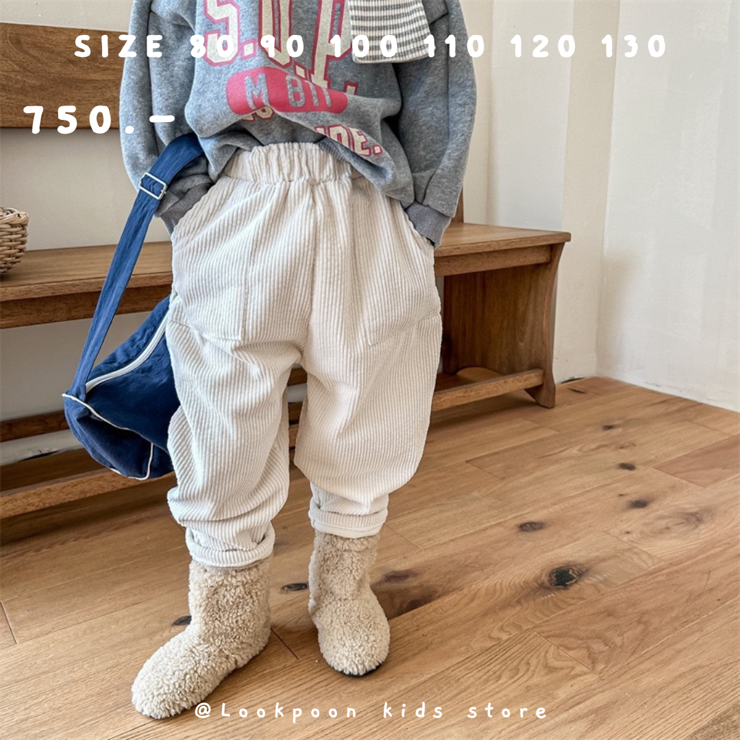 Winter❄️Corduroy Brushed Warm Pants กางเกงกันหนาวบุขนผ้าลูกฟูก