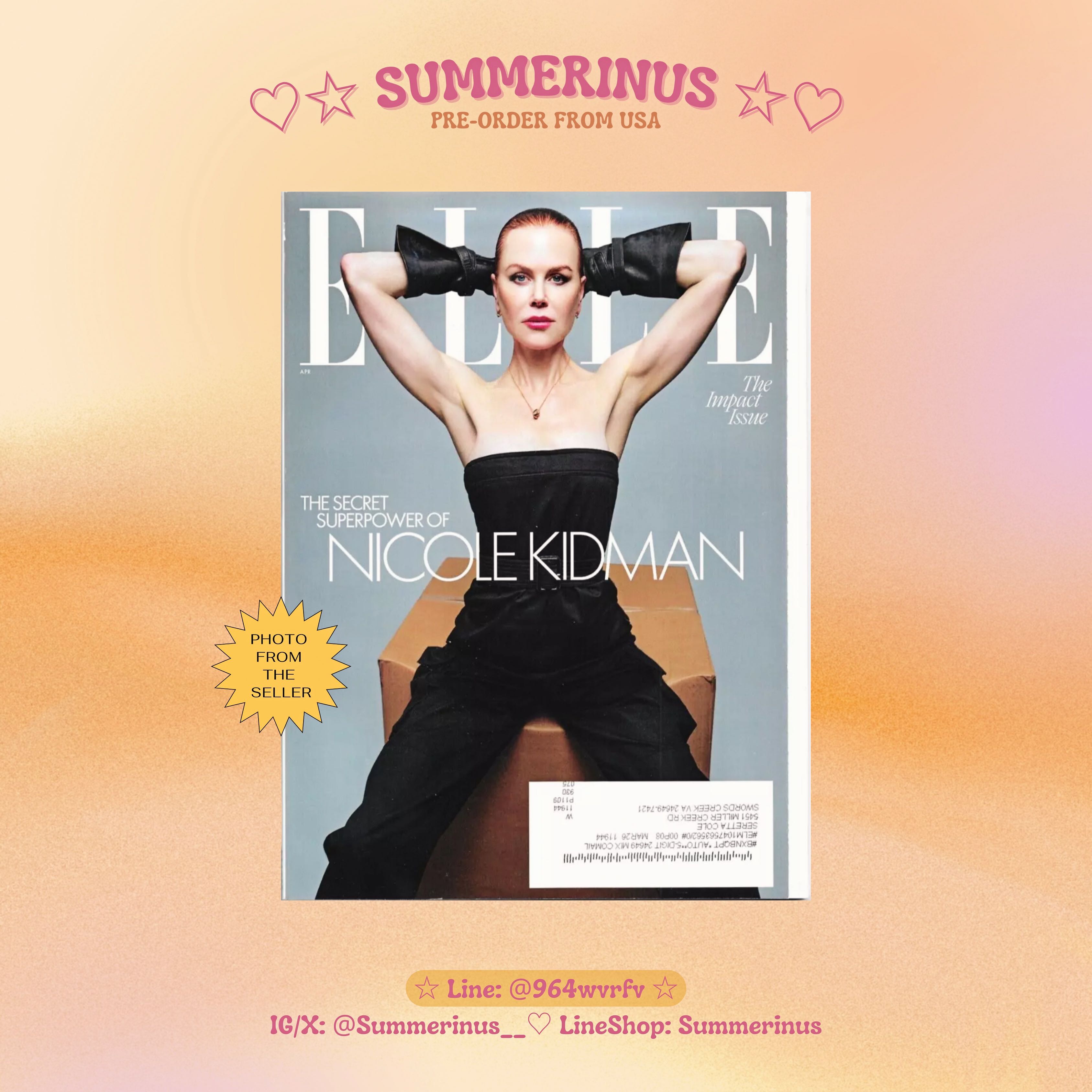 Elle Magazine 🌞 Nicole Kidman 💌 April 2024 