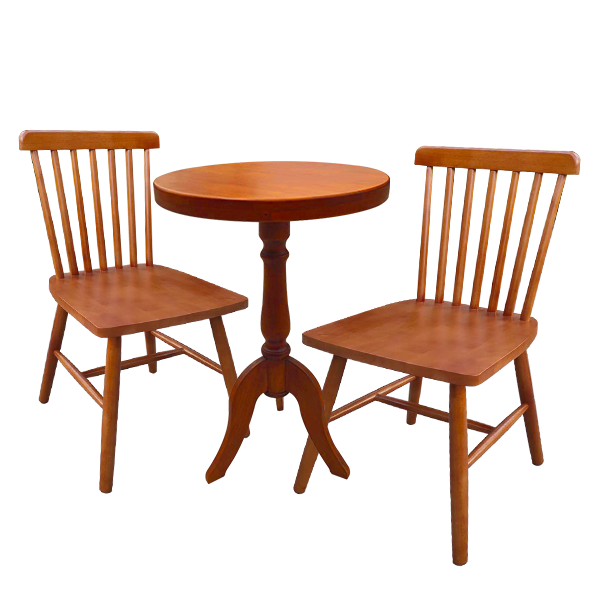 ชุดโต๊ะ1 เก้าอี้2 slat chair & vintage table