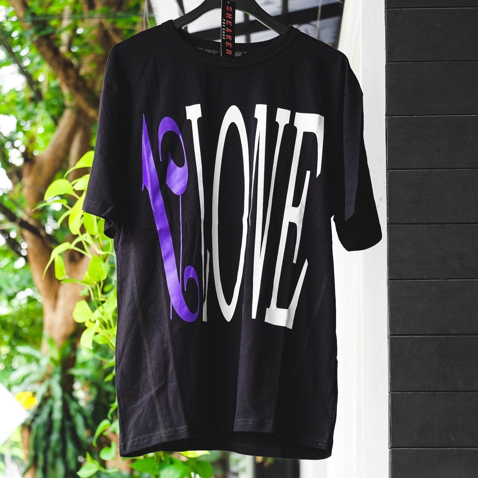 Vlone x Palm Angels Black Tee