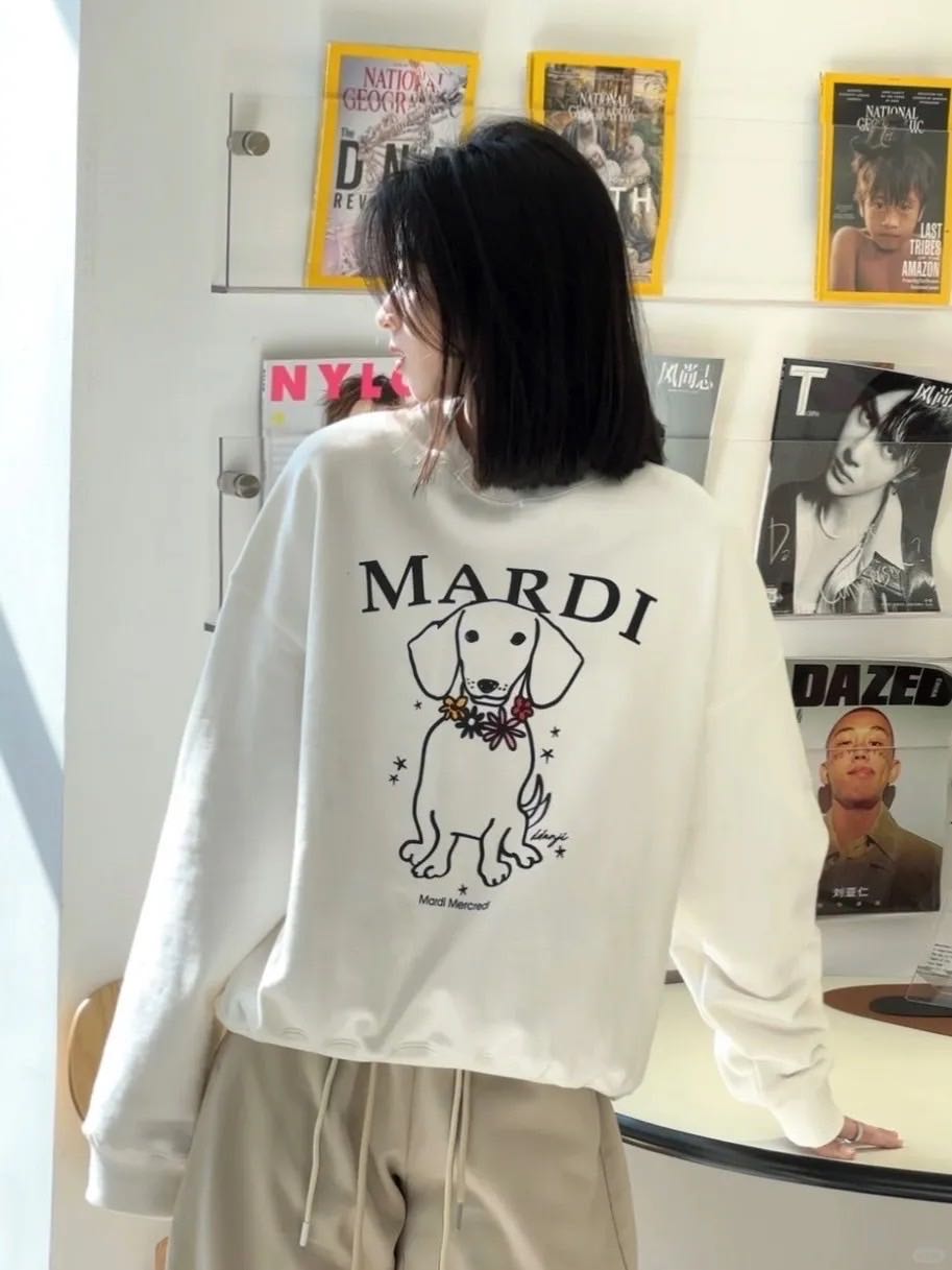 พร้อมส่ง แท้ Mardi exclusive ddanji sweatshirts  สเวตเตอร์รุ่นlimited 