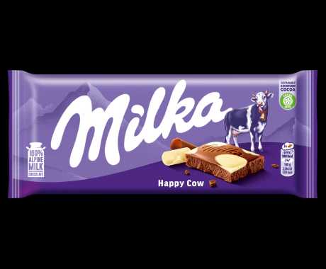 Milka Chocolte Bar Kuhflecken Cow Spots น้ำหนัก 90 กรัม bbf.23/12/26