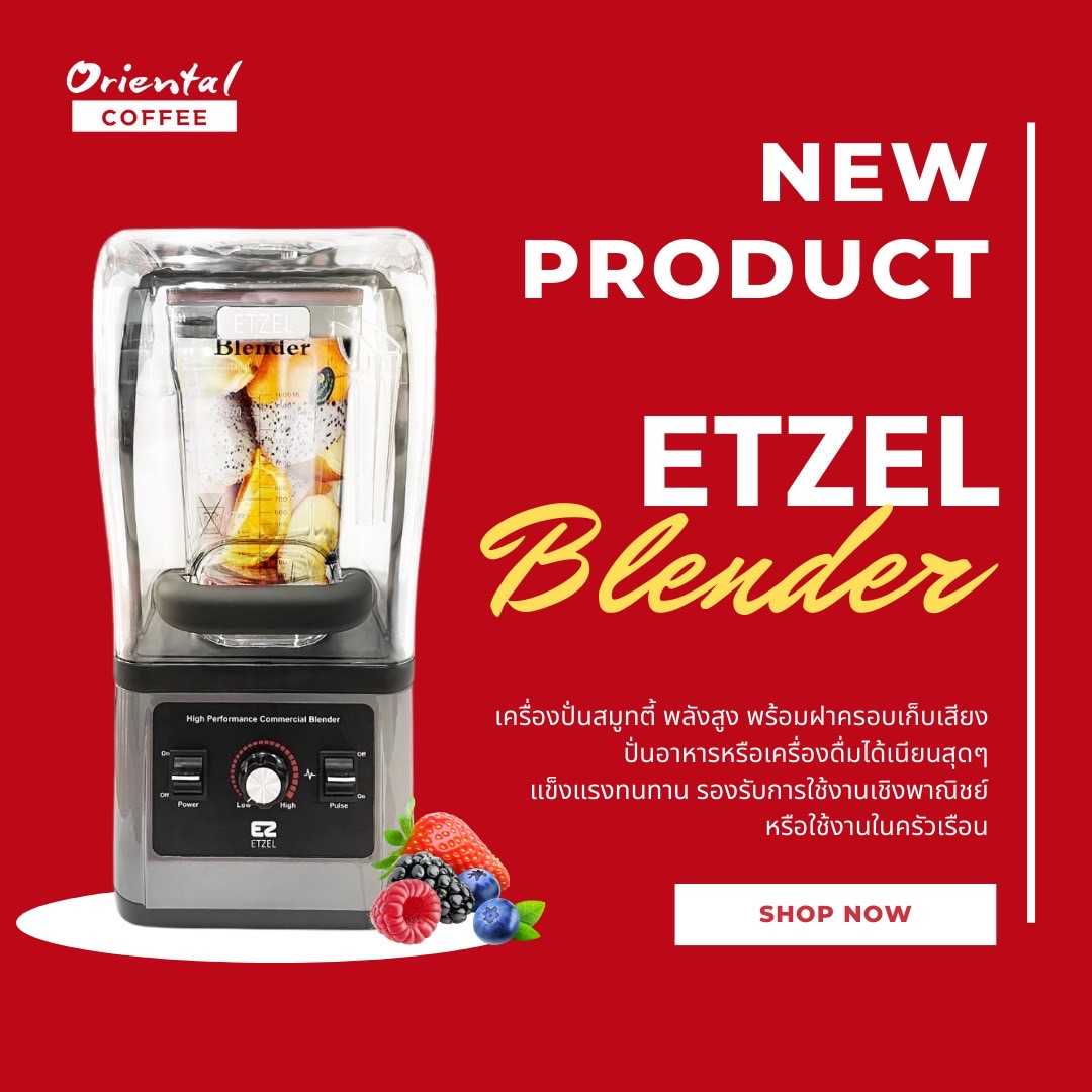 เครื่องปั่นสมูทตี้ Etzel Blander 1500 วัตต์