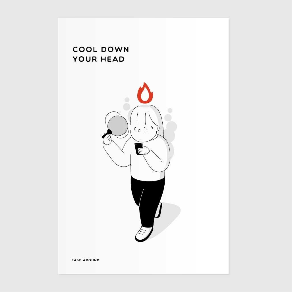 POSTCARD - COOL DOWN YOUR HEAD