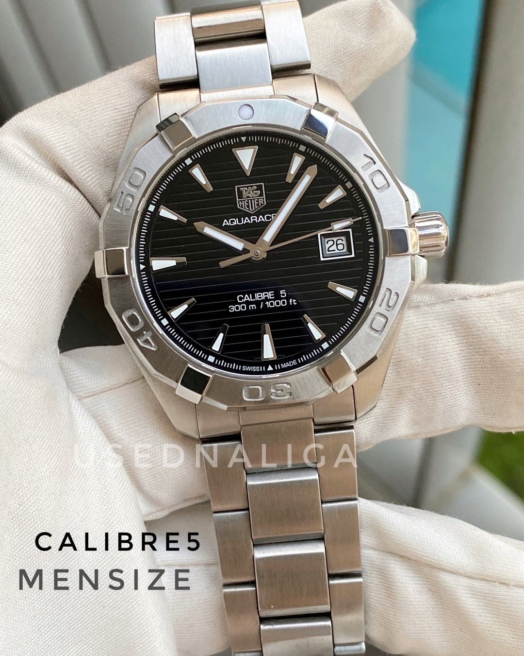 Tag heuer 😎Calibre5 Auto😎 AQUARACER Black Dial Mensize(41mm)#way2110 