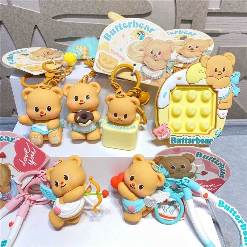 🧸พวงกุญแจน้องหมี -  Butter bear !!พร้อมส่ง!!