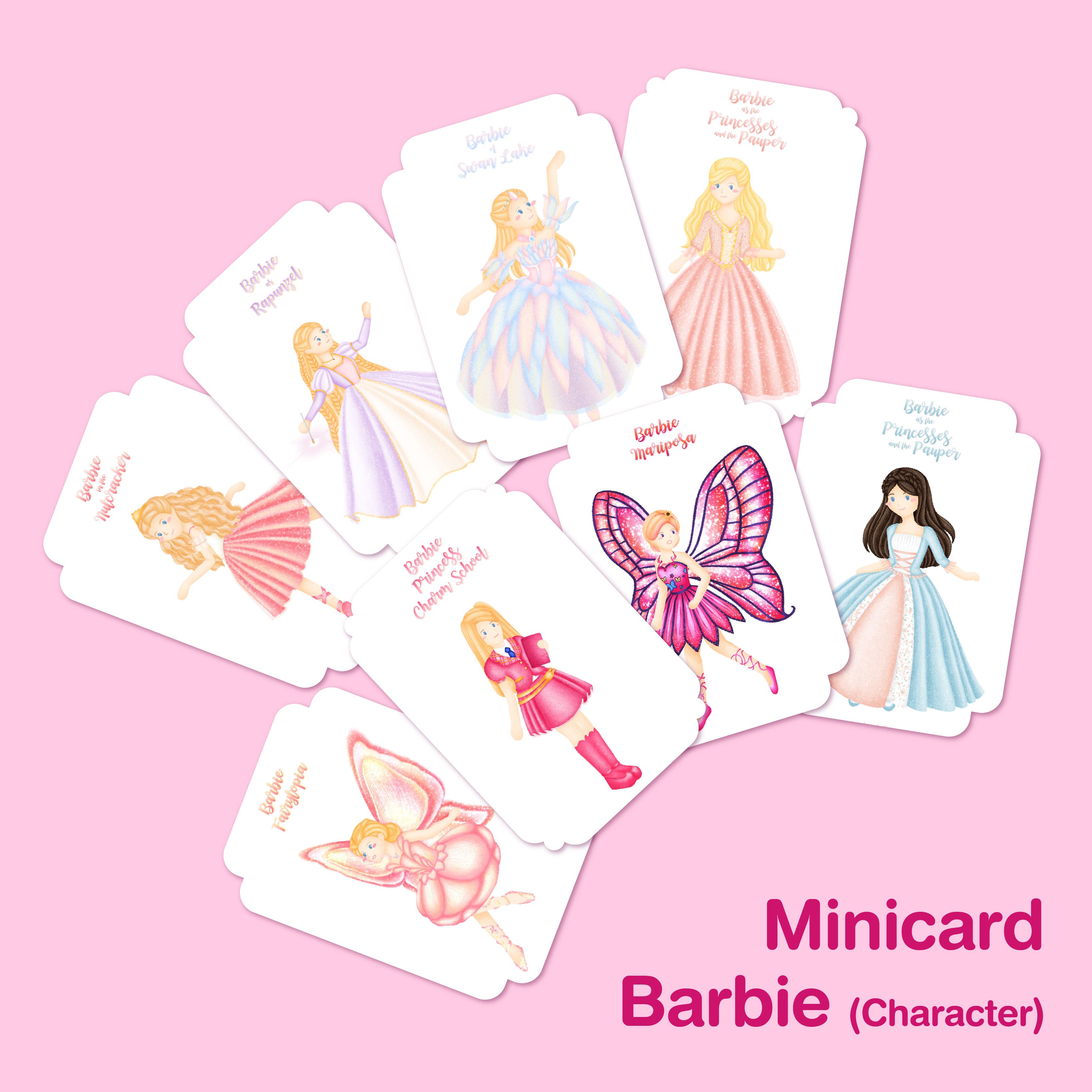 Minicard Barbie Character (Fanart) มินิการ์ดบาร์บี้ไว้เก็บใส่ติดตัวท่องบทให้ขึ้นใจแล้วเบียวให้สุด
