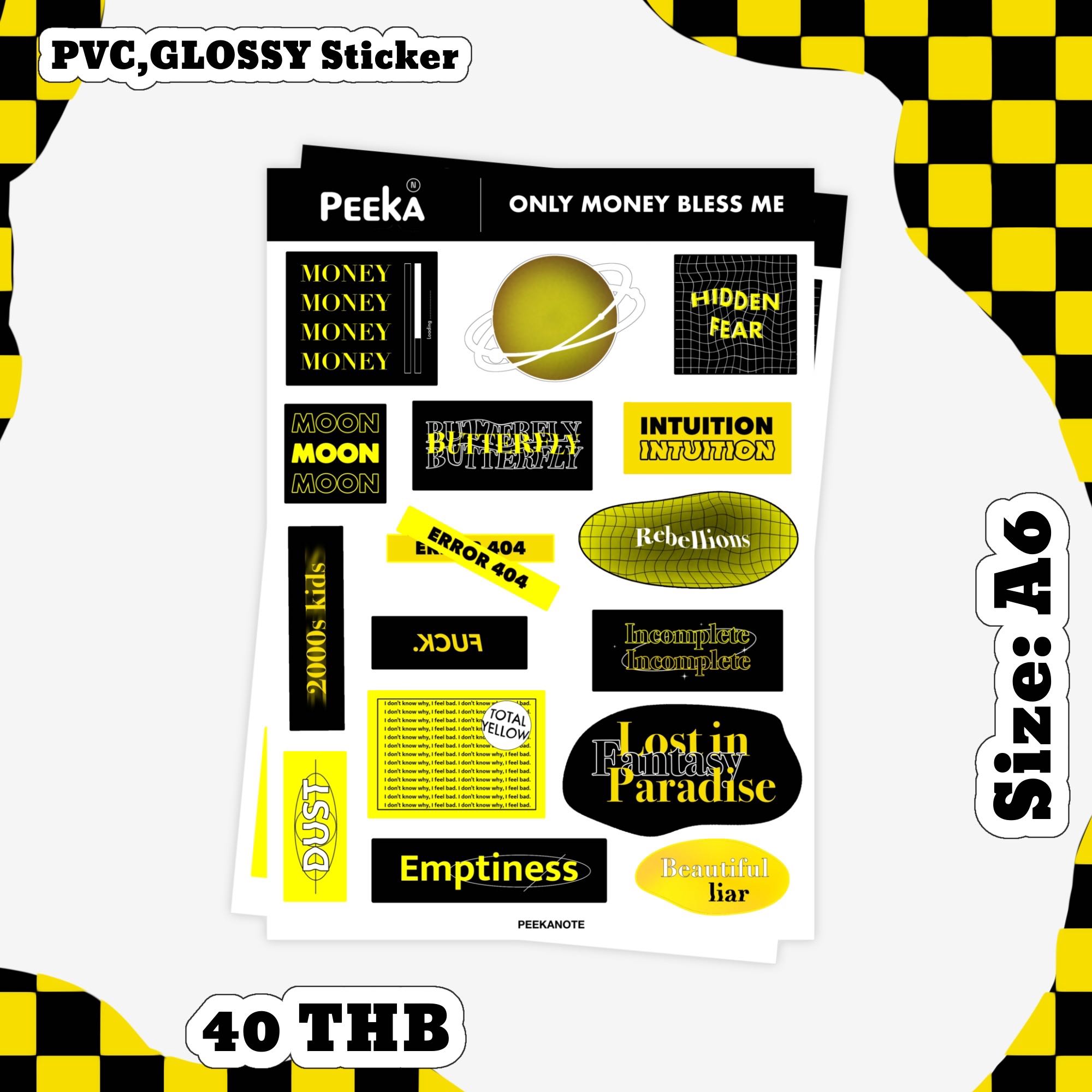 “Only money bless me” 4th Sticker Collection 