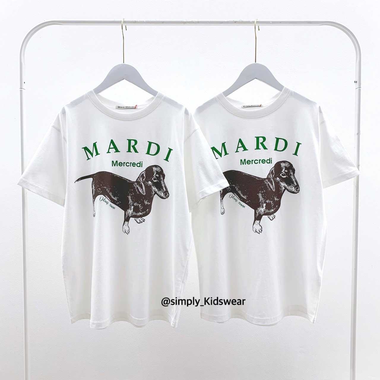 พร้อมส่ง  Mardi DDandi White  t-shirt