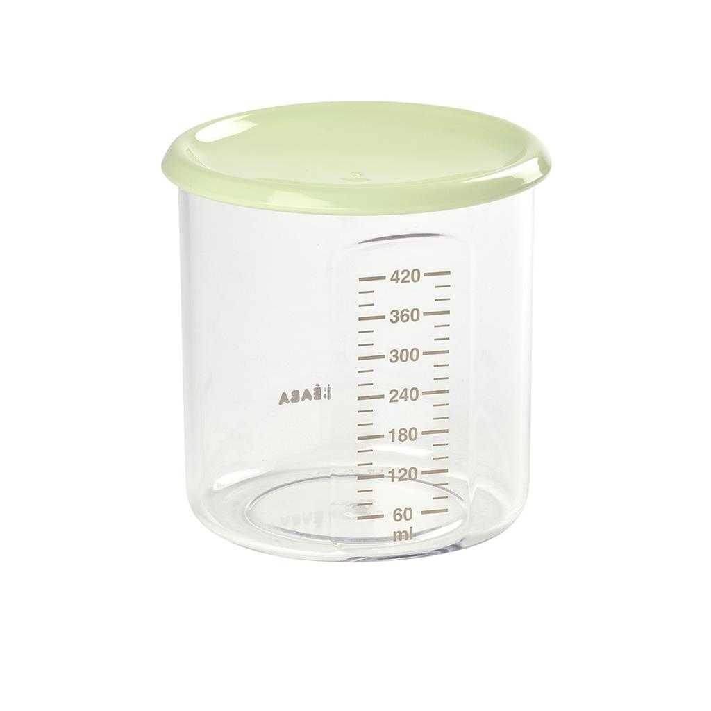 BEABA กระปุก Tritan Maxi + Portion 420 ml Tritan light green