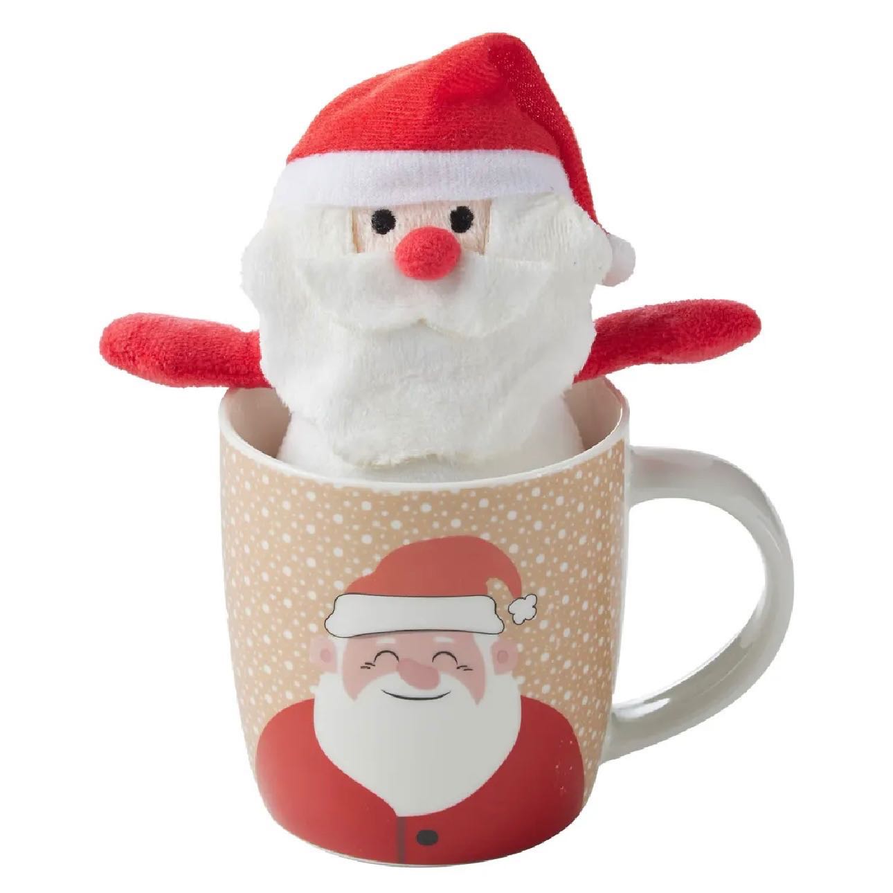 แก้วมัค Newbone 400 มล. พร้อมพวงกุญแจ Xmas Santa หลากสี