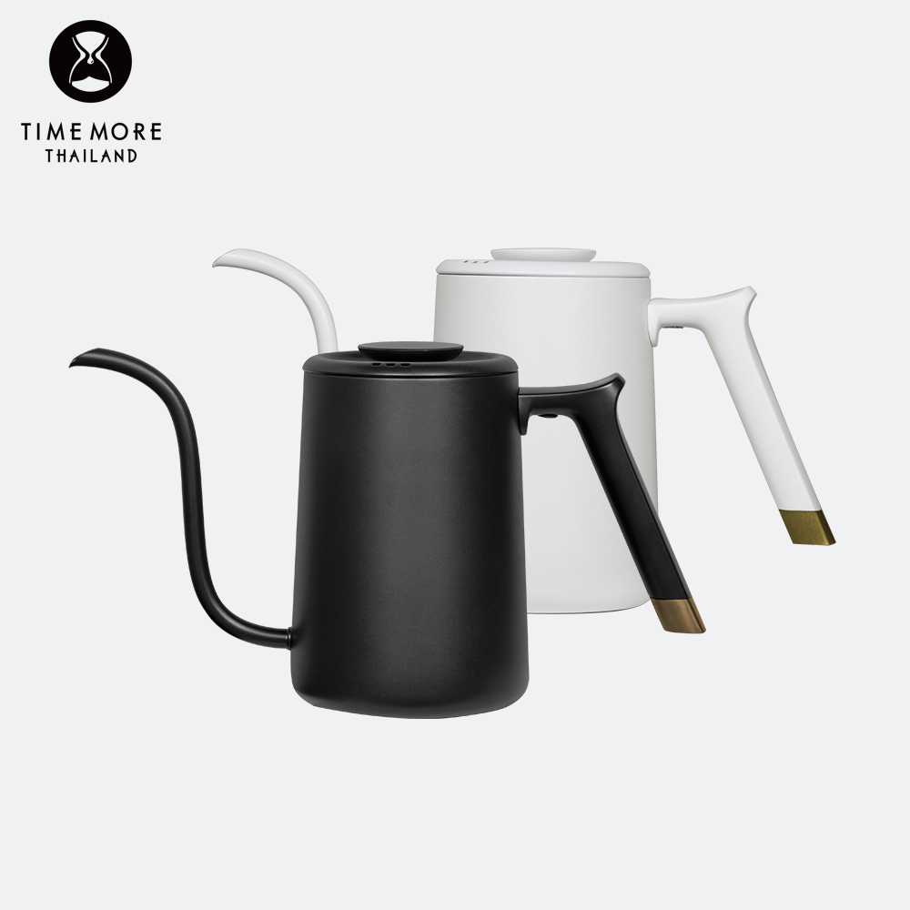 Timemore Kettle Fish Pure 700 ml.  – กาดริปกาแฟ Fish Pure 700 ml. (สีขาว)