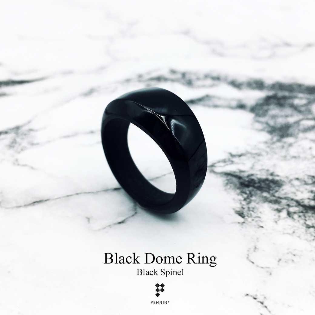 [SALE20%]RU512แหวนนิลล้วน Black Dome เจียระไนจากนิลทั้งก้อน เสริมโชคลาภ คุ้มภัย สวยเท่ มีสไตล์
