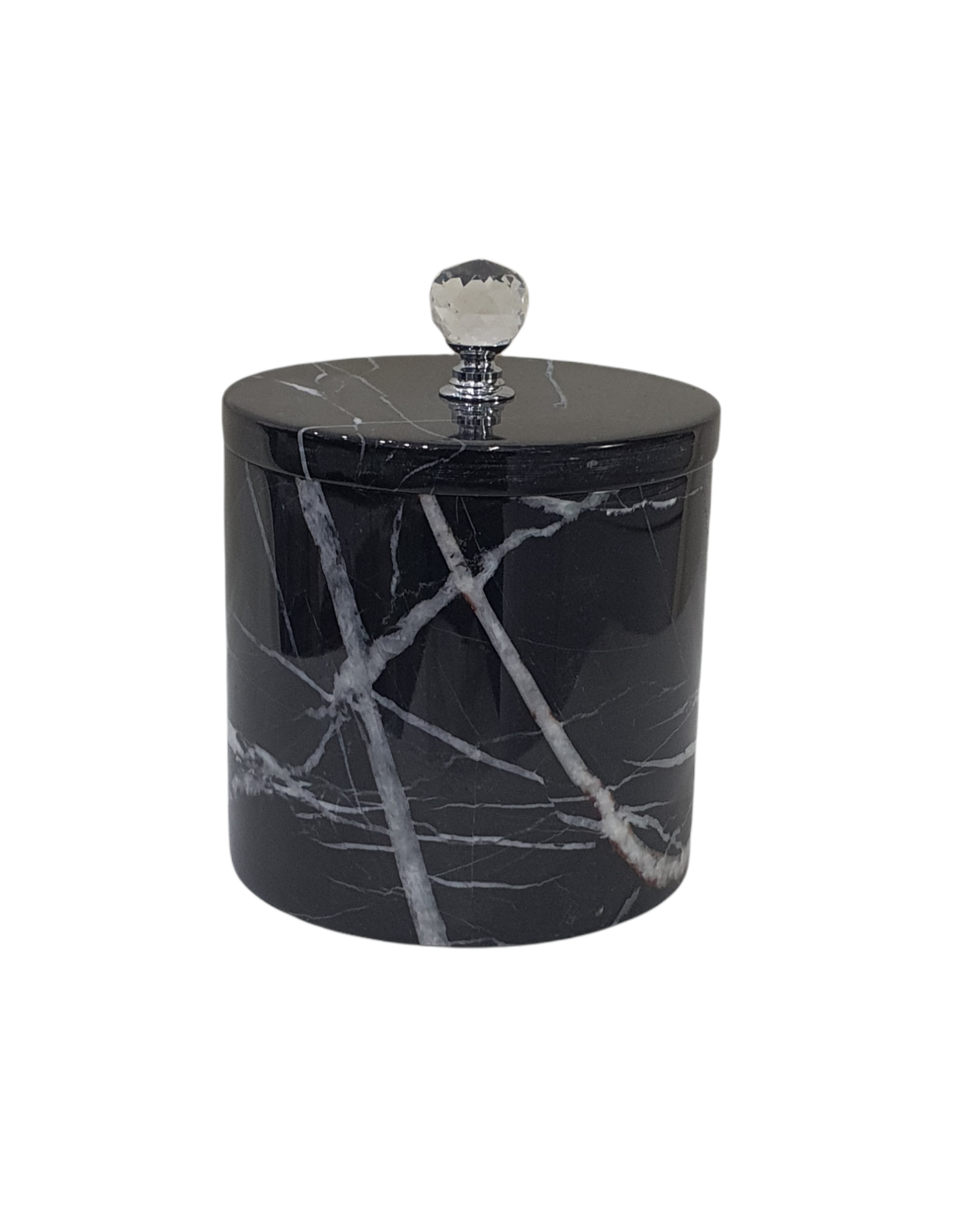 Box, Marble, Black, 10 CM.