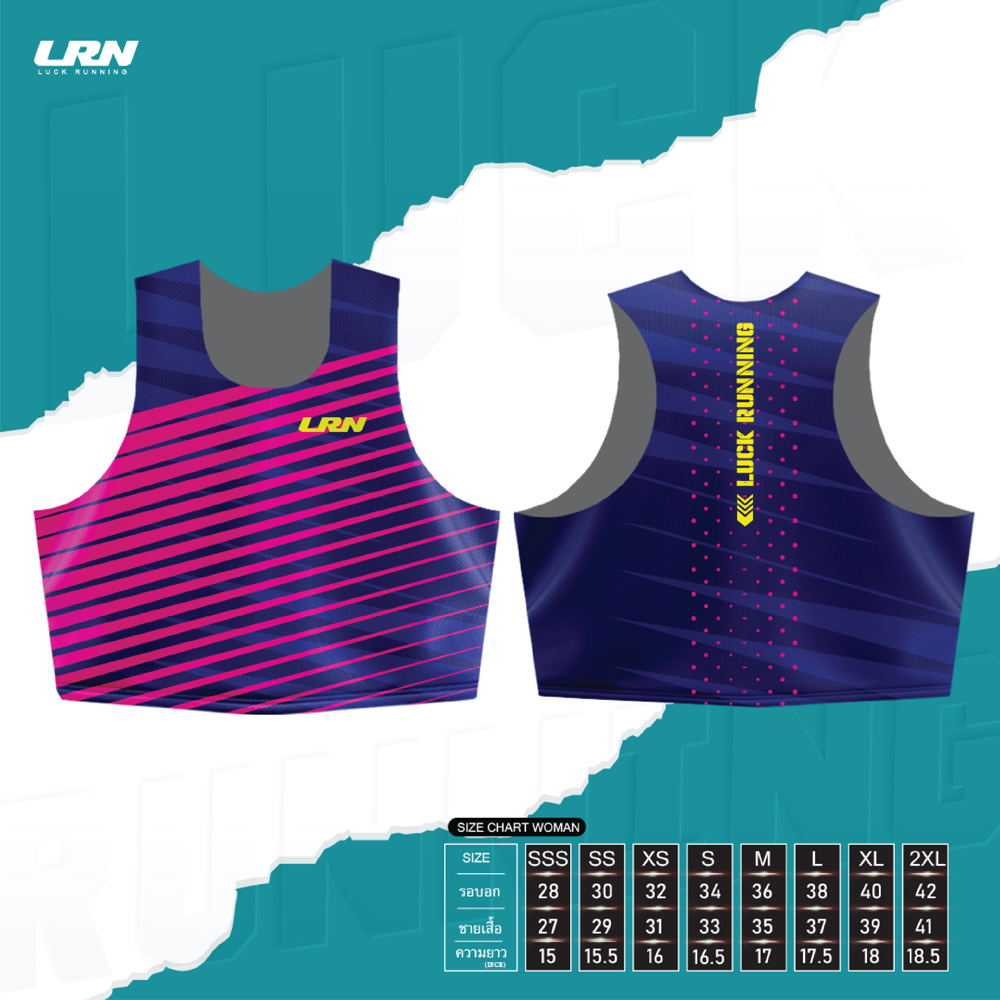 เสื้อกล้ามครอป Crop woman New Air Flow Collection-01 สำหรับวิ่งมาราธอน (SS09-04)
