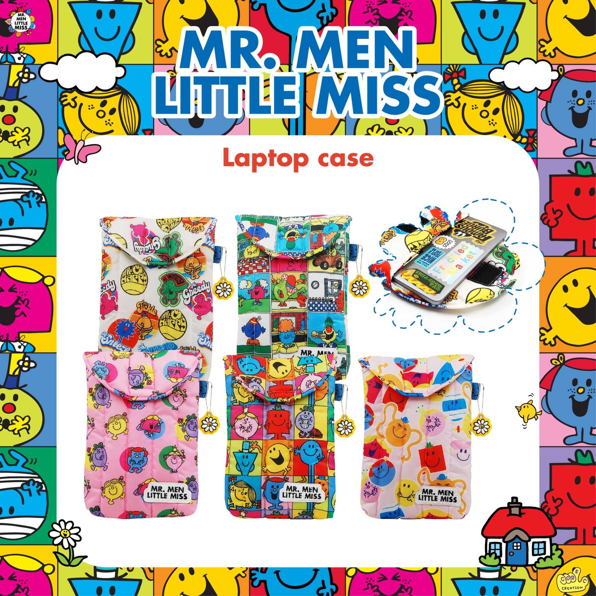 Laptop Sleeve (Mr.men and Little miss)