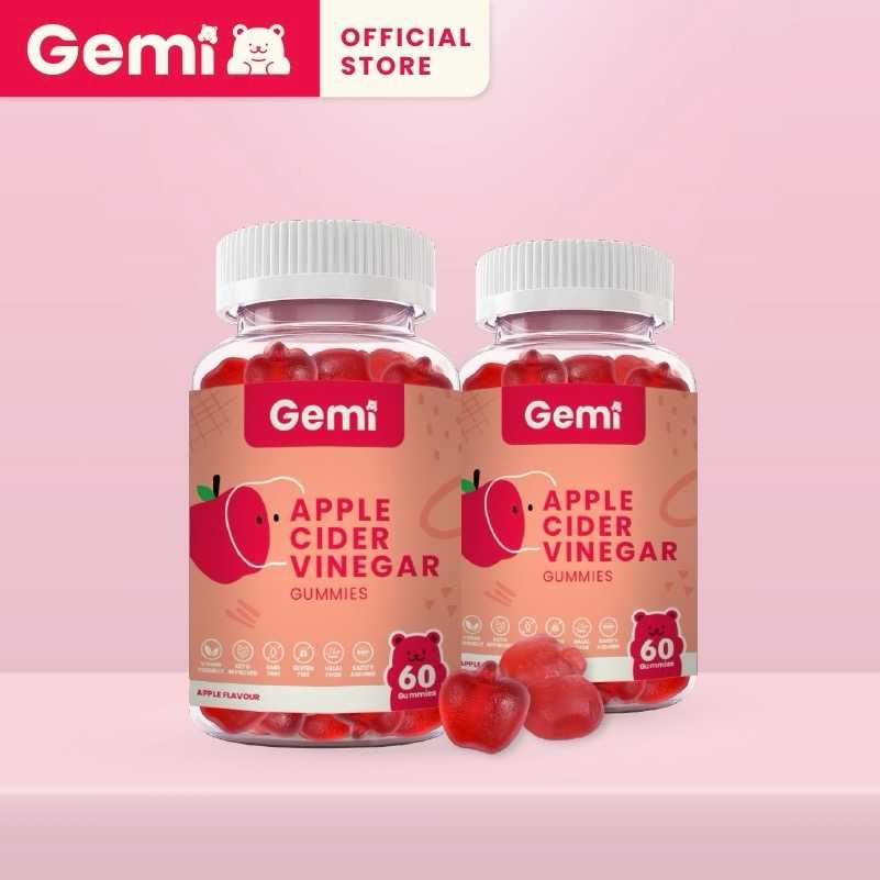 Gemi - ACV Gummies  x 2 Bottle / เจมมี่ แอปเปิ้ลไซเดอร์วิเนการ์กัมมี่ x 2 กระปุก / GemiGummi