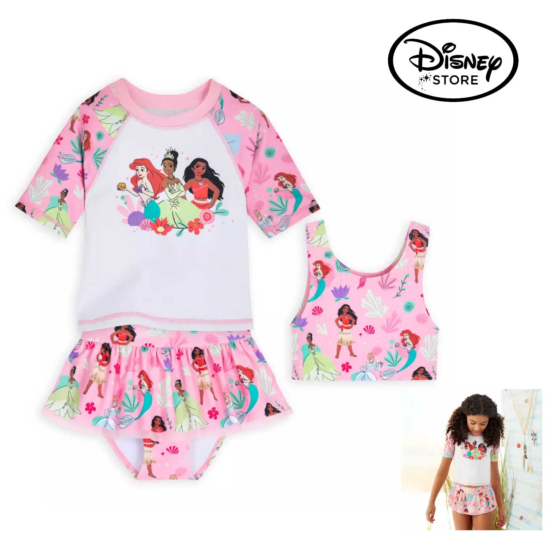Disney Princess 2-Piece Swimming Costume 