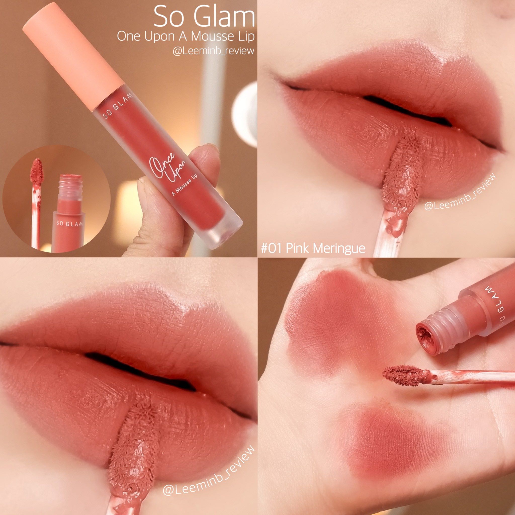 So Glam Once Upon A Mousse Lip 01 Pink Meringue