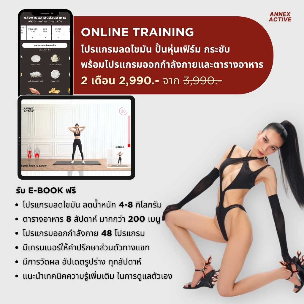 รับโปรแกรม 2 เดือน ANNEX ACTIVE ONLINE TRAINING COURSE