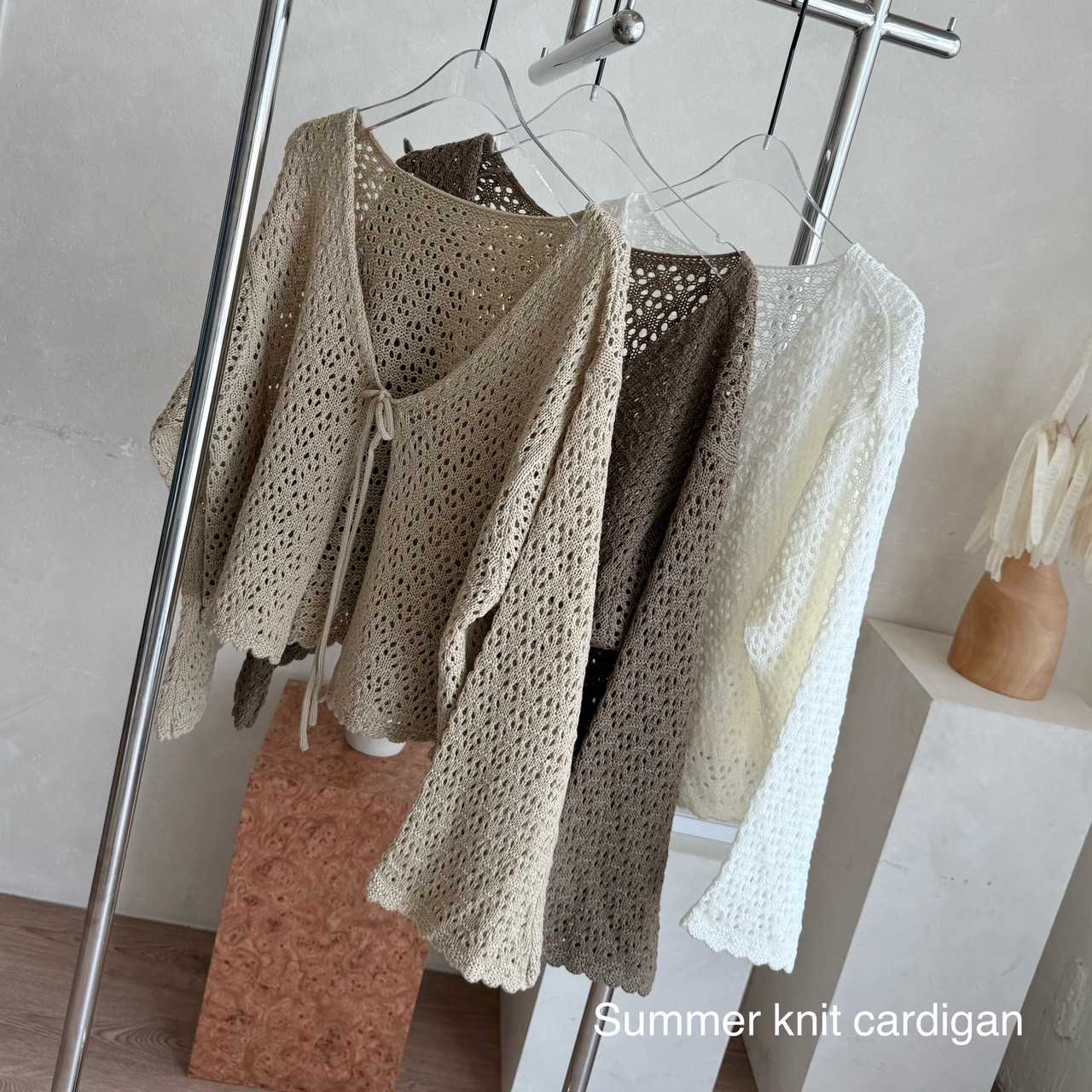 Summer knit cardigan