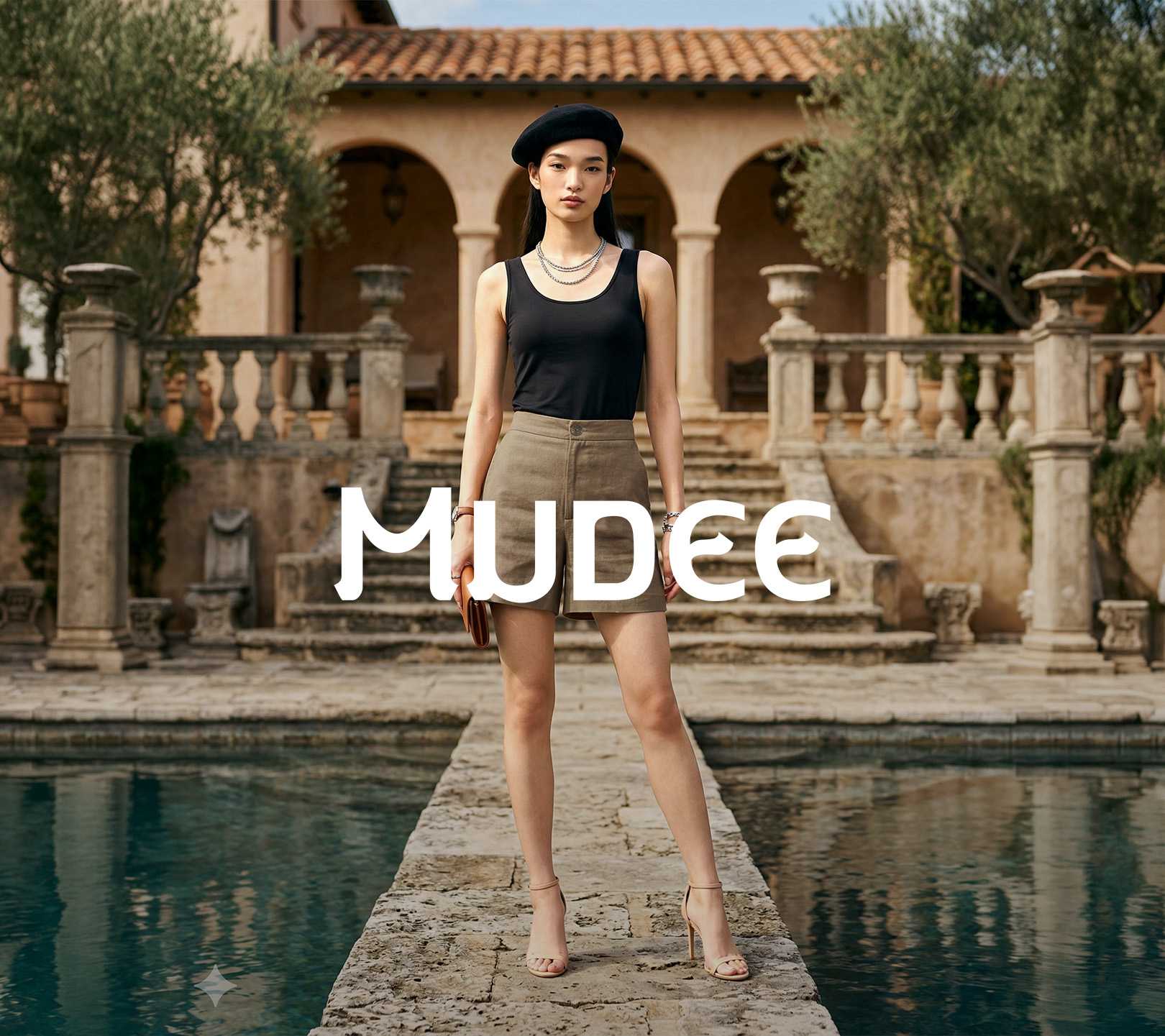 MUDEE กางเกงขาสั้น ผ้าลินิน Linen Short
